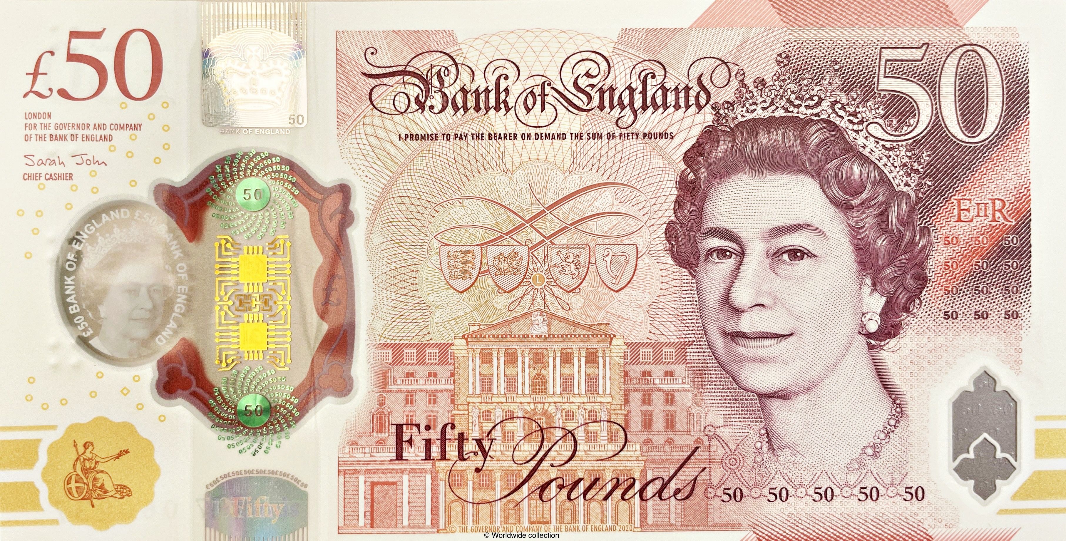 England £50 banknote